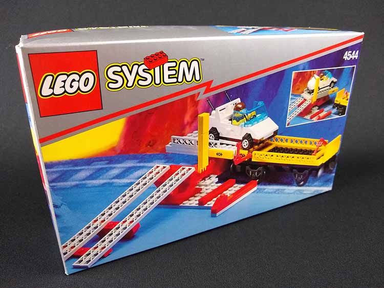 Autoverladestation CAR Lego 9V RC Eisenbahn TRAIN 4544 Waggon