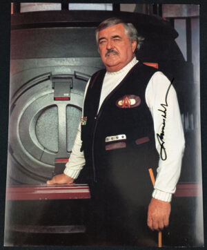 Star Trek: James Doohan as Scotty signed convention 8x10" photo (Star Trek VI Uniform)